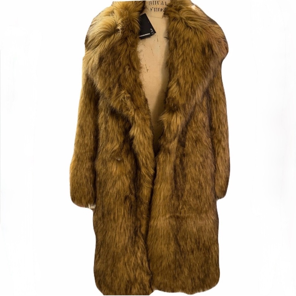 DSQUARED2 oversized Faux Fur coat